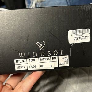 Clear strap high heels